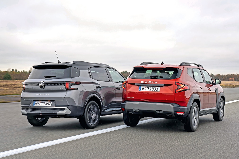 Citroën C3 Aircross Turbo 100 Dacia Duster Eco-G 100