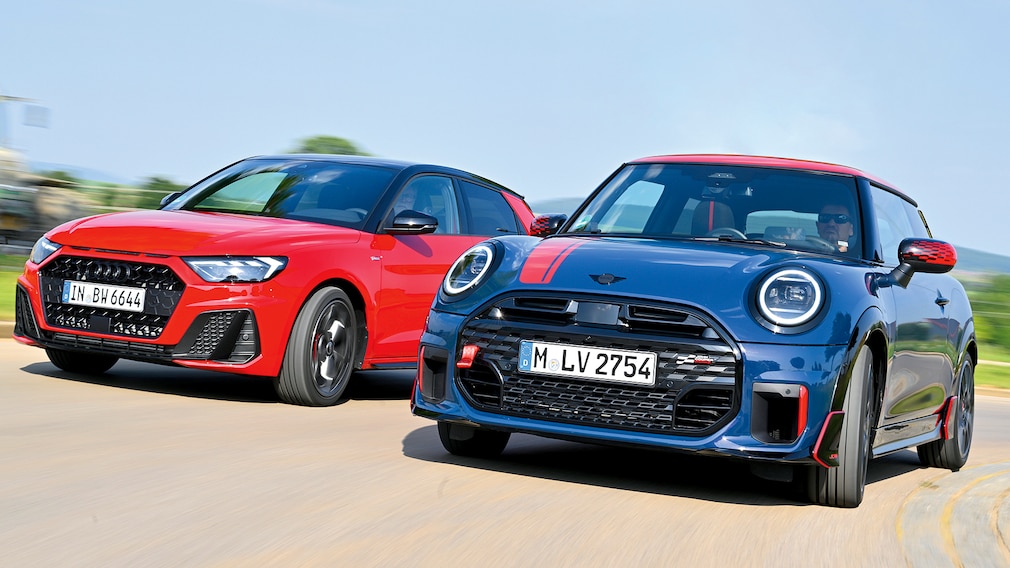 Audi A1 40 TFSI vs. Mini John Cooper Works: Vergleichstest