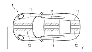 Porsches Rallyestreifen-Patent