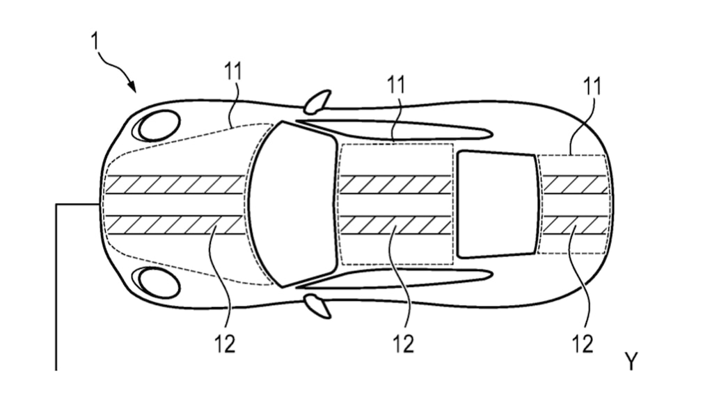 Porsches Rallyestreifen-Patent