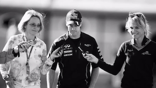 Karin Sturm und Sebastian Vettel