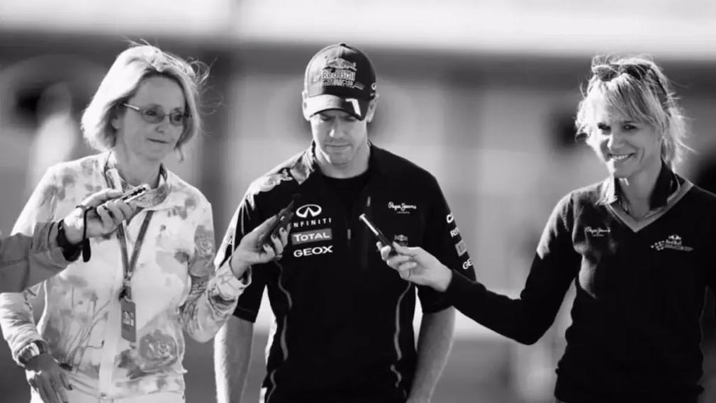 Karin Sturm und Sebastian Vettel