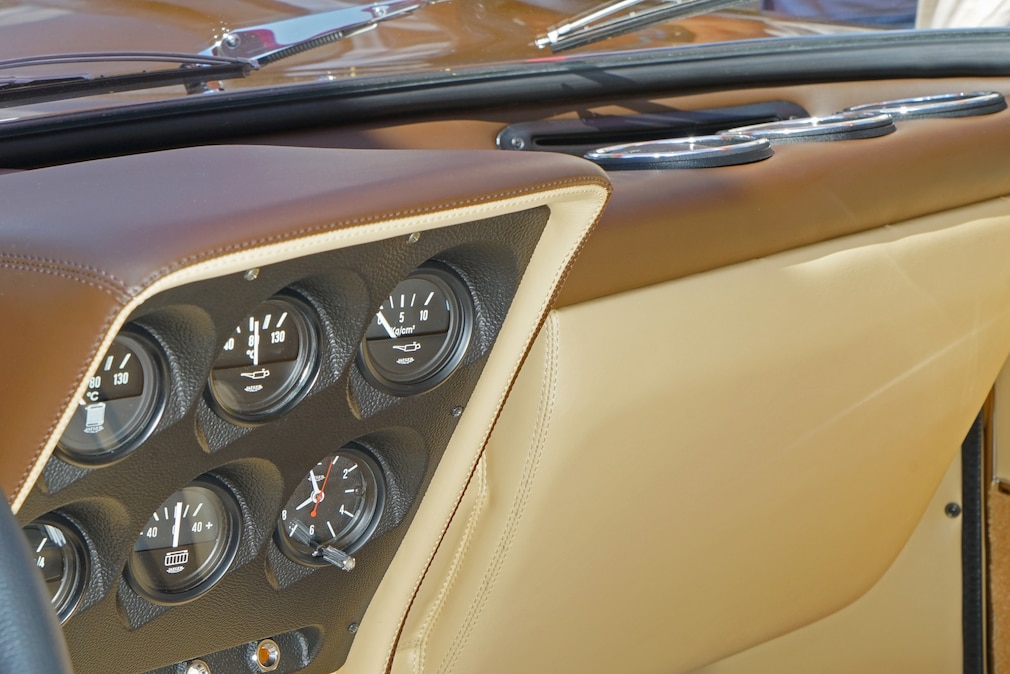Kühlluftöffnungen im Cockpit des Lamborghini Miura SV