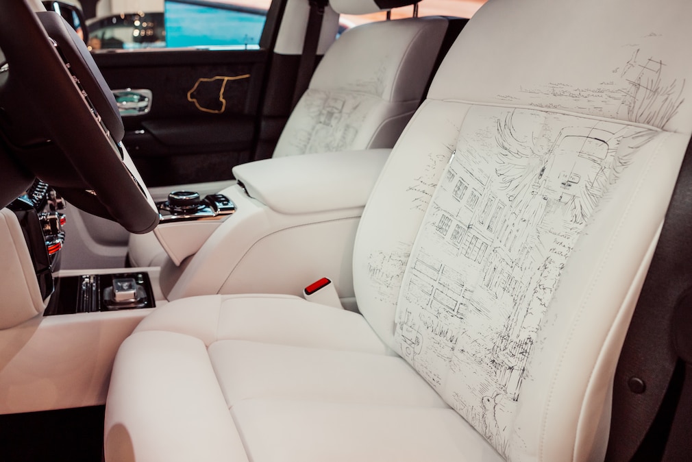 Vordersitze des Rolls-Royce Phantom Centenary