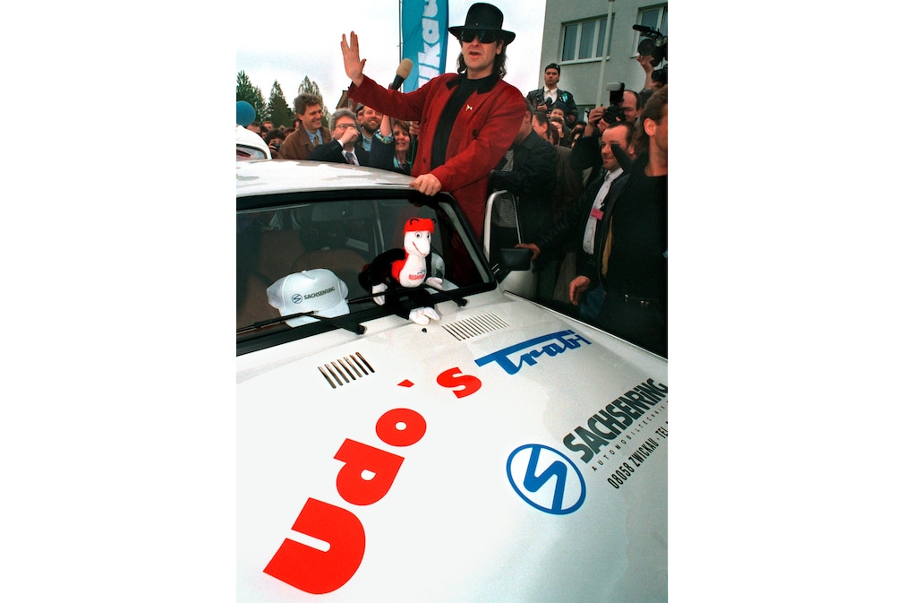 Udo Lindenberg mit Auto
