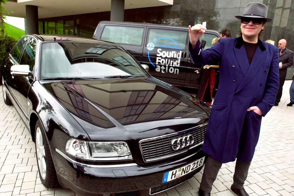 Udo Lindenberg mit Auto