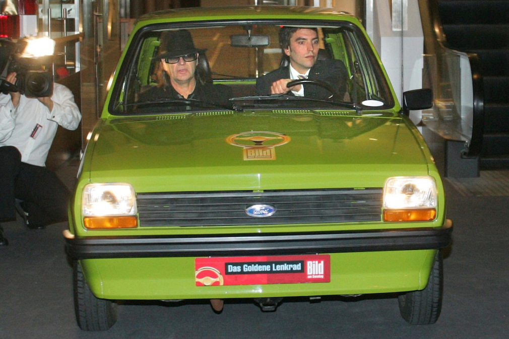 Udo Lindenberg mit Auto