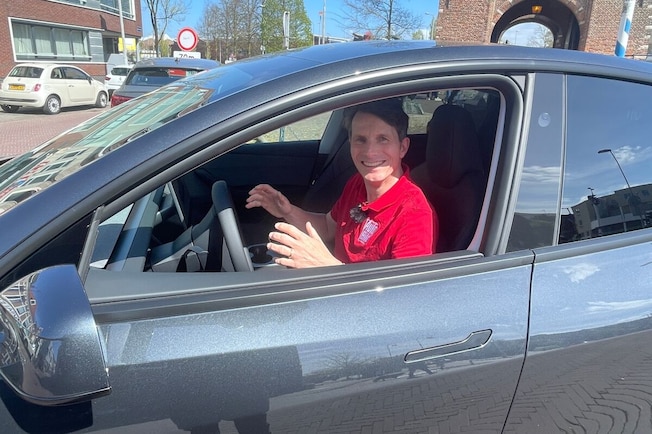 Tesla Model Y beim FSD-Test in Amsterdam 2026