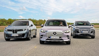 Audi Q6 e-tron quattro BMW iX3 50 xDrive Mercedes GLC 400 4Matic EQ