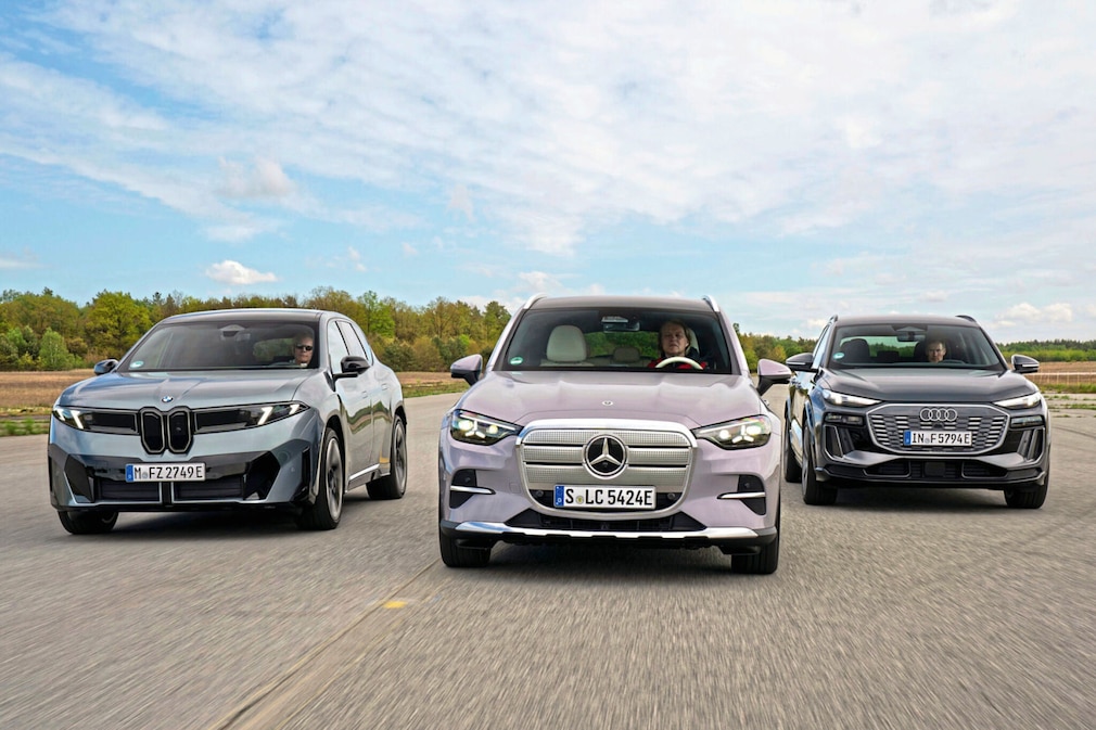 Audi Q6 e-tron quattro BMW iX3 50 xDrive Mercedes GLC 400 4Matic EQ