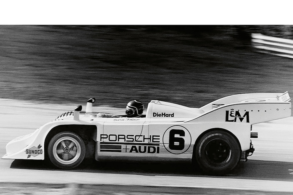 Porsche 917/10 im Renneinsatz in den 1970er-Jahren.