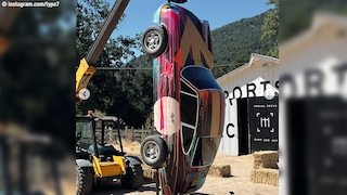 Keine Sorge: Dieser Porsche 912 hängt nicht am Schrottkran!