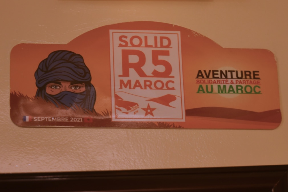 Rallyeschild der Solid R5 Maroc