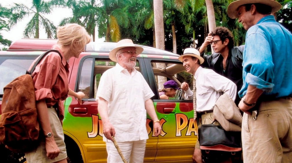 Schauspieler aus Jurassic Park am Ford Explorer