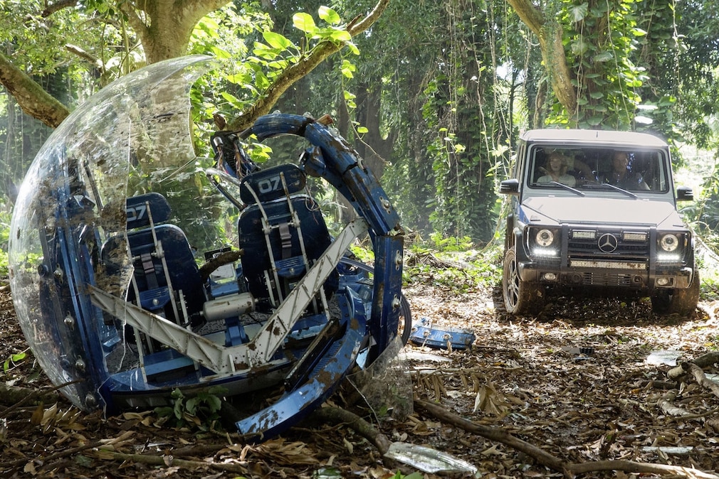 Szenenfoto: Mercedes G 550 in "Jurassic World"