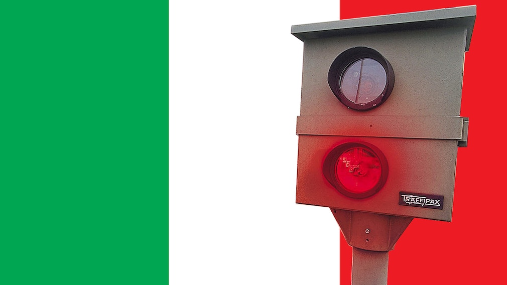 Italien Flagge Blitzer