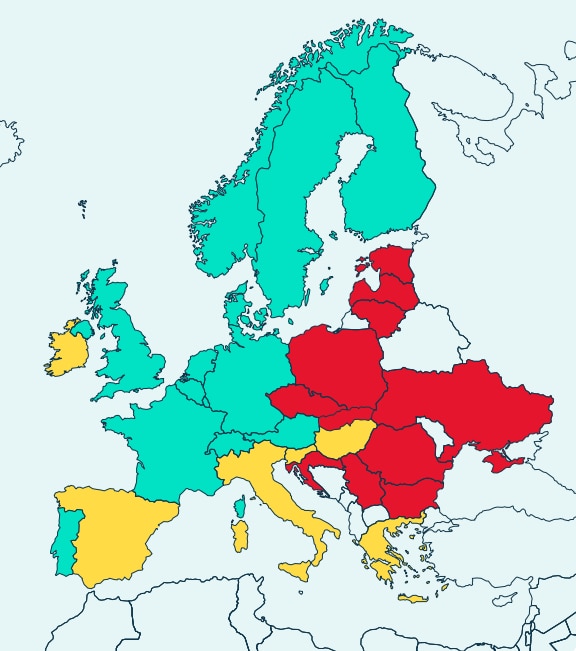 Tabelle Ayvens Mobility Guide 2026 Elektroauto Reifegrad im Ländervergleich