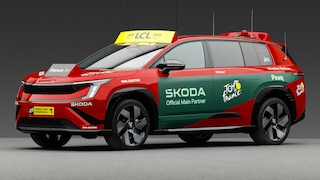 Skoda Peaq als Führungsfahrzeug der Tour de France 2026