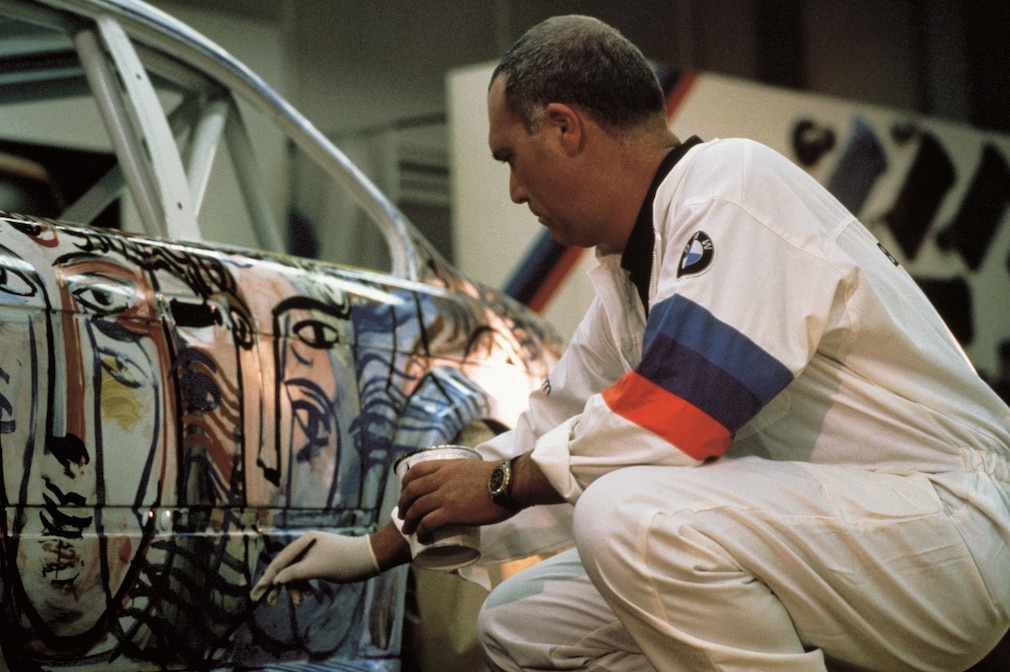 Sandro Chia am Art Car BMW M3 GTR
