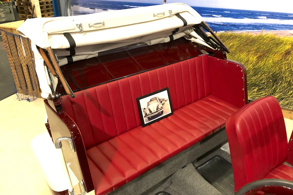 Rücksitzbank des VW Käfer Dünen-Express