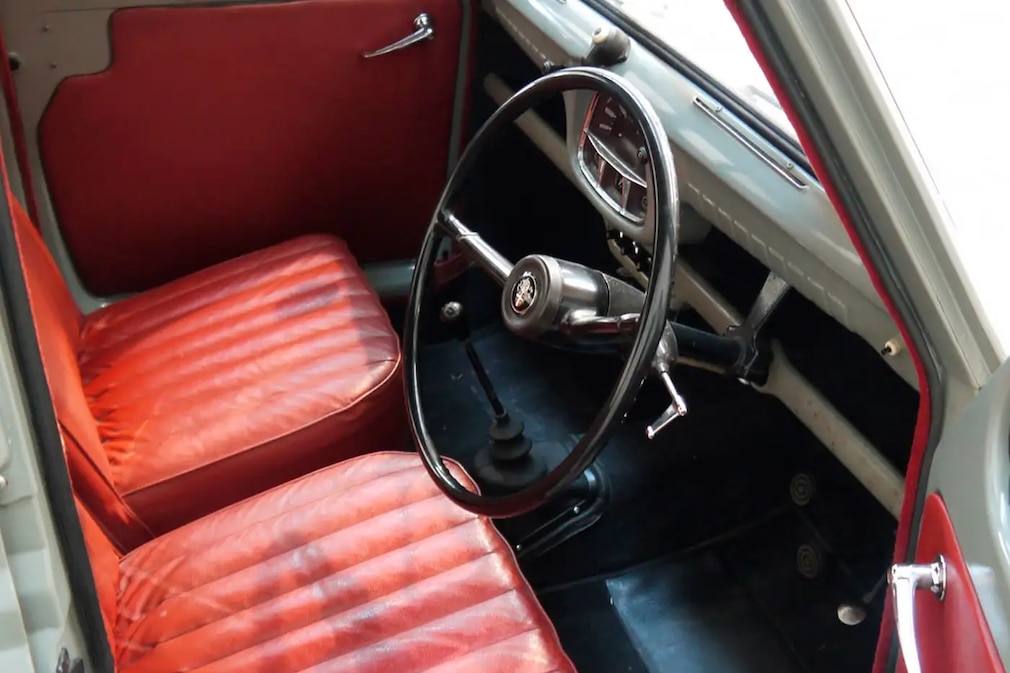 Cockpit des Austin A35, Rechtslenker