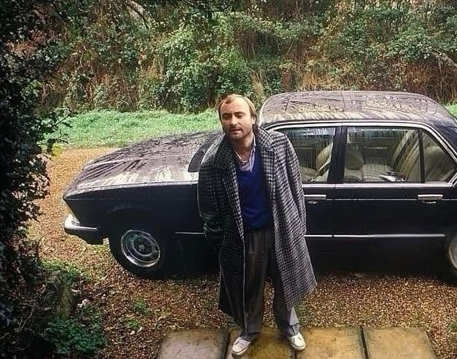 Phil Collins am BMW Siebener (E23)