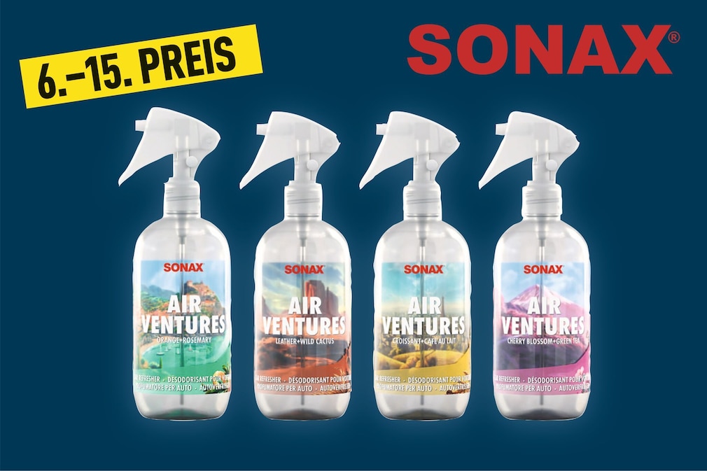 Gewinnen Sie Pflegesets von Sonax