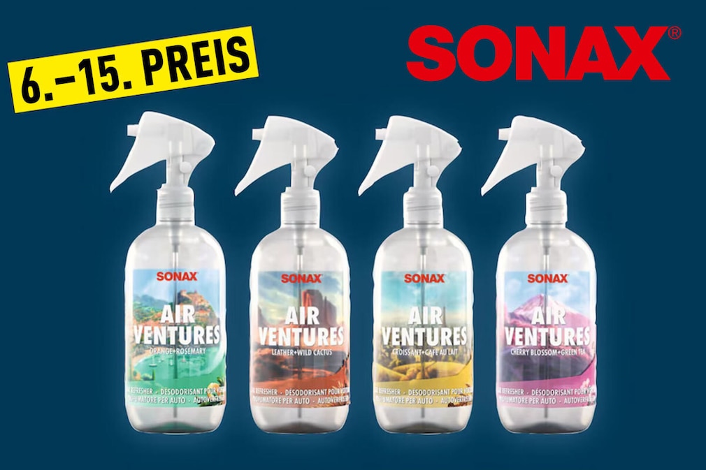 Gewinnen Sie ein Sonax Air Ventures Pflegeset