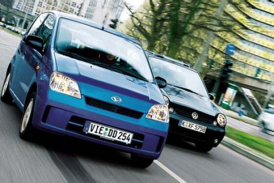 Daihatsu Cuore gegen VW Lupo Daihatsu Cuore gegen VW Lupo