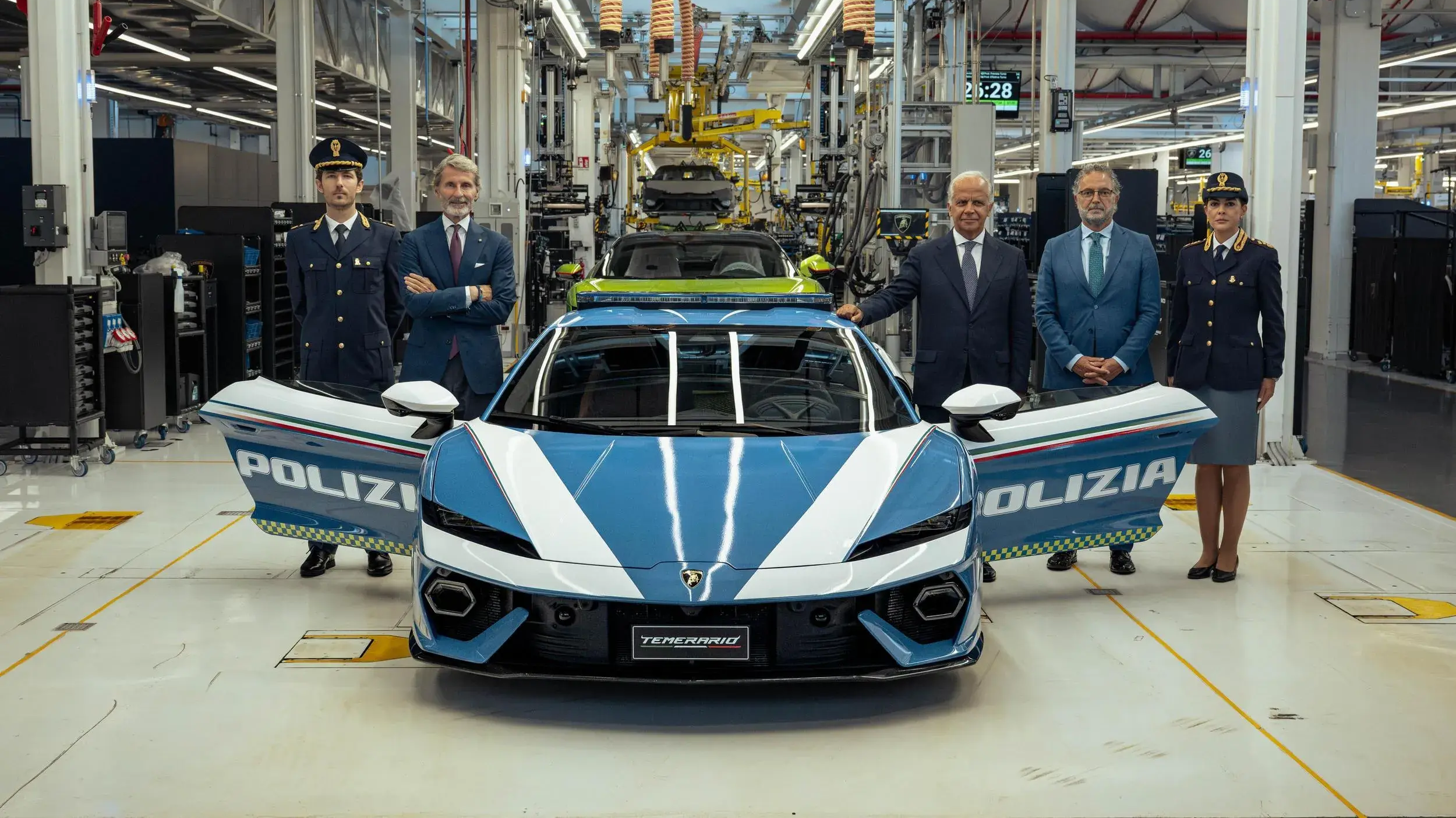 Neuer Lamborghini Temerario Polizia