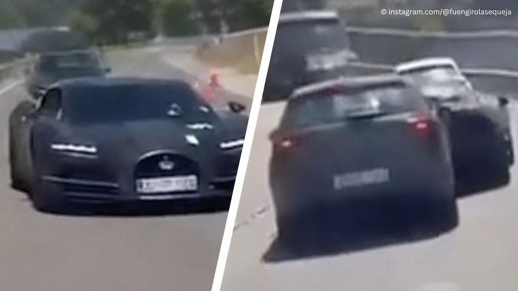 Unfall zwischen VW Polo und Bugatti Tourbillon
