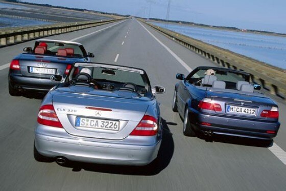 Cabrio-Vergleich A4 3.0, 330Ci, CLK 320