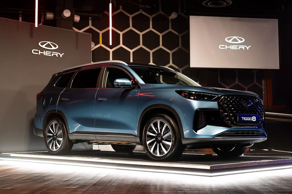 Chery Tiggo 8 bei seiner UK-Premiere