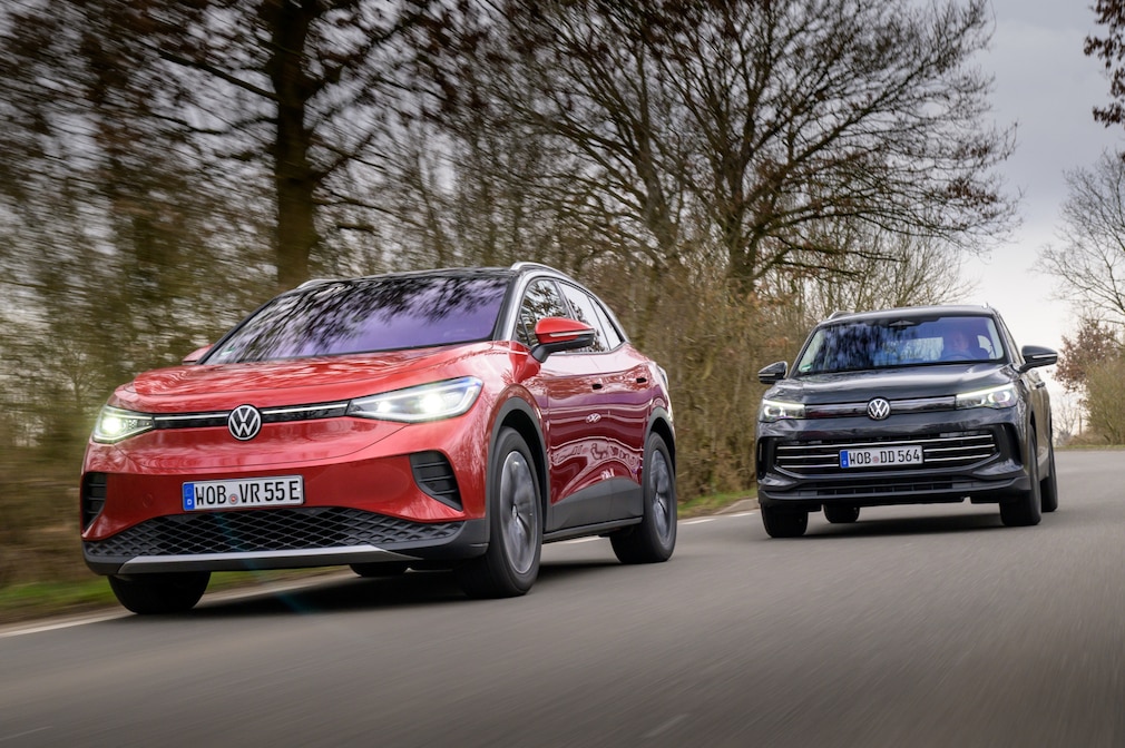 VW ID.4 im Vergleich mit dem VW Tiguan