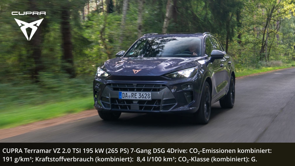 Der CUPRA Terramar setzt auf einen unverwechselbaren Auftritt.