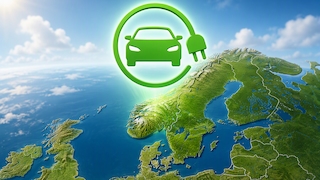 Analyse Förderung von Elektroautos in Nordeuropa Symbolgrafik