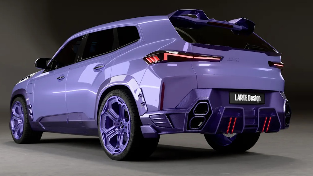Getunter BMW XM in Lila von Larte Design.