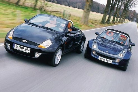 Smart roadster und Ford Streetka