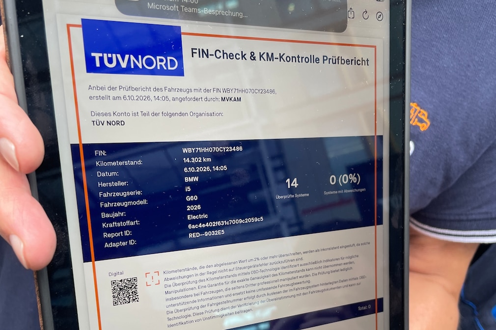 TÜV NORD Onboard Car Diagnosis – powered by Carly Fahrzeugdiagnose gegen Tachomanipulation