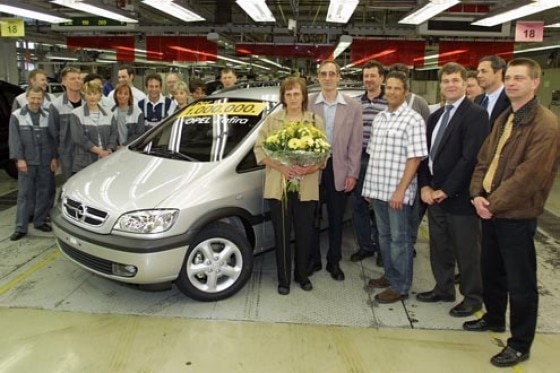 Produktionsrekord Opel Zafira