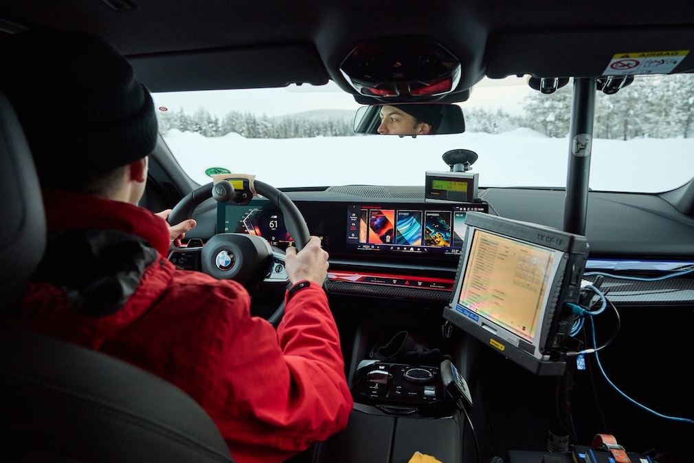 Messtechnik in einem 5er BMW