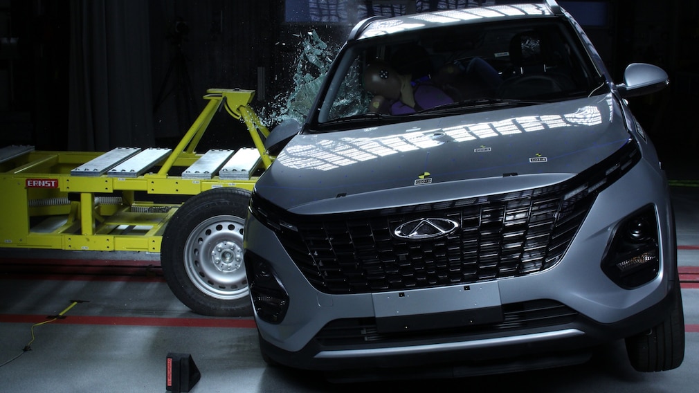 Chery Tiggo 2 beim Latin-NCAP-Crashtest
