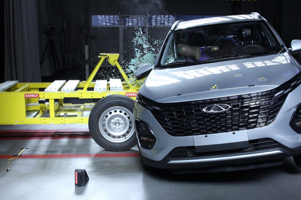 Chery Tiggo 2 beim Latin-NCAP-Crashtest