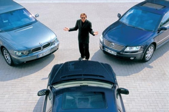 BMW 760Li, Mercedes S 600 L, VW Phaeton W12