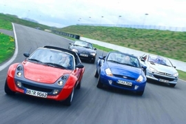 Vier kleine Cabrios im Vergleich