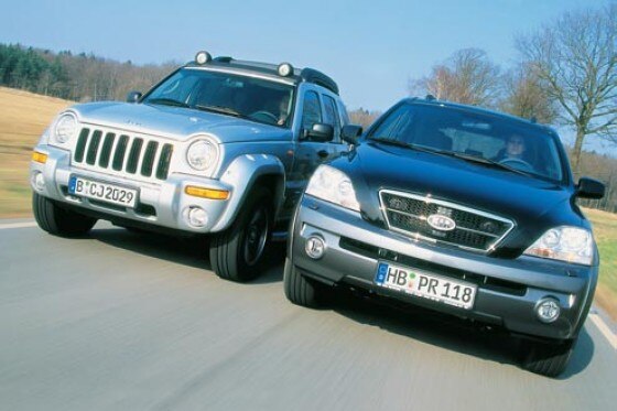Vergleich Jeep Cherokee, Kia Sorento Vergleich Jeep Cherokee, Kia Sorento