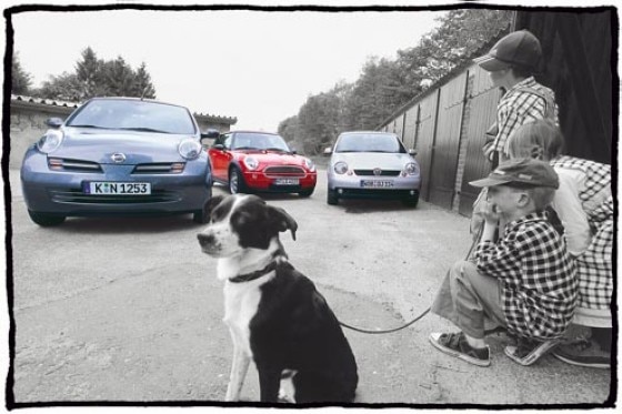 Mini One D, Nissan Micra dCi, VW Lupo TDI