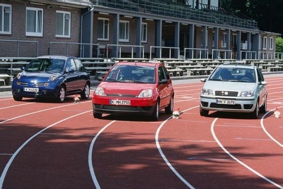 Micra 1.4, Fiesta 1.6 16V und Punto 1.4 16V
