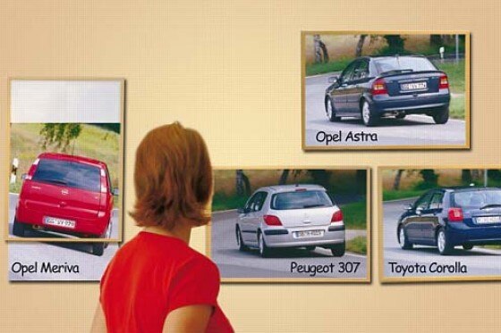 Meriva gegen Astra, 307 und Corolla Meriva gegen Astra, 307 und Corolla