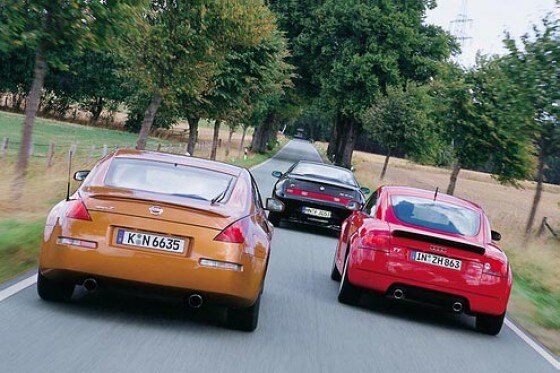Nissan 350Z gegen Alfa GTV und Audi TT Nissan 350Z gegen Alfa GTV und Audi TT